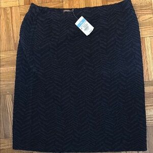 Black Textured Skirt